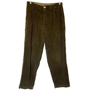East Island brown corduroy pants jeans pockets men's size 32W/30 cotton trousers